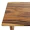 Brown Wood Contemporary Coffee Table, 16" x 40" x 24"